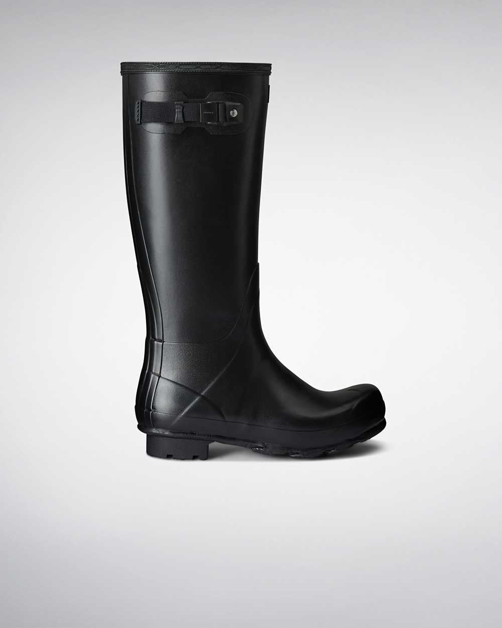 Hunter Norris Field Men's Wellies NZ-52907U Black